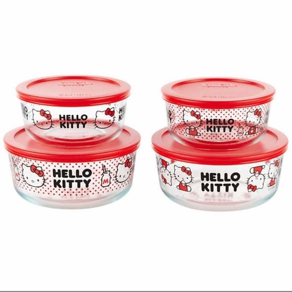 PYREX Hello Kitty Decorated glass food storage - Picture 5 of 6